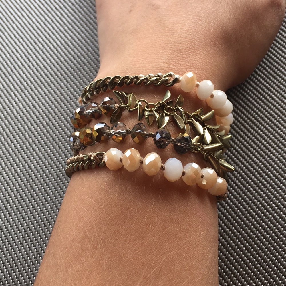 Chloe + Isabel Bead & Chain Multi-Wrap Bracelet - image 1